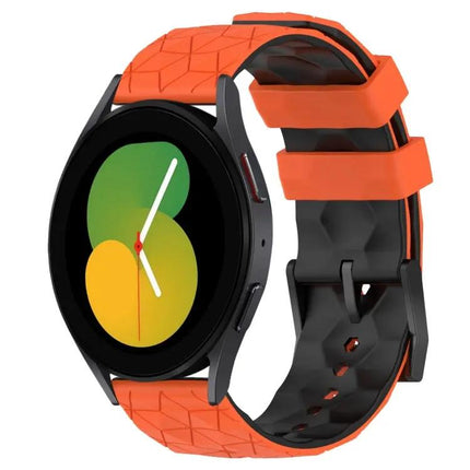 20mm Silicone Football Two-Tone Band Fits Galaxy 40/44mm
