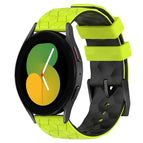 For Samsung Galaxy Watch 5 44mm / Lime Green + Black