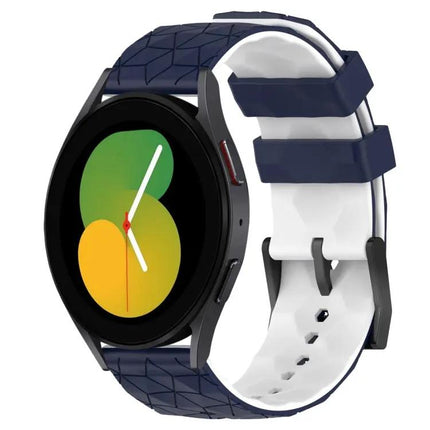 20mm Silicone Football Two-Tone Band Fits Galaxy 40/44mm
