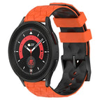 For Samsung Galaxy Watch 5 Pro 45mm / Orange+Black