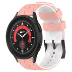 For Samsung Galaxy Watch 5 Pro 45mm / Pink+White