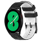 For Samsung Galaxy Watch 4 44mm / Black+White