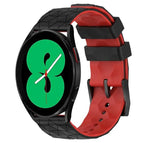 For Samsung Galaxy Watch 4 44mm / Black+Red