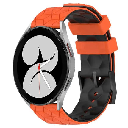 20mm Two-Tone Football Silicone Watch Band For Samsung