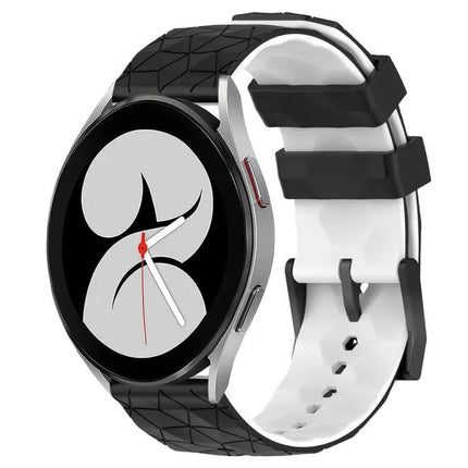 20mm Two-Tone Football Silicone Watch Band For Samsung