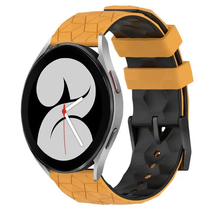 20mm Two-Tone Football Silicone Watch Band For Samsung