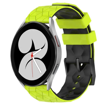 20mm Two-Tone Football Silicone Watch Band For Samsung