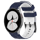 For Samsung Galaxy Watch 4 40mm / Midnight Blue + White
