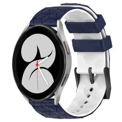 20mm Two-Tone Football Silicone Watch Band For Samsung