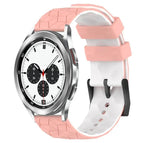 For Samsung  Galaxy Watch 4 Classic 42mm / Pink+White