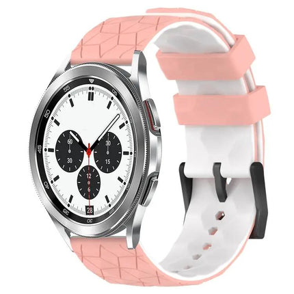 20mm Two-Tone Football Silicone Watch Band For Samsung