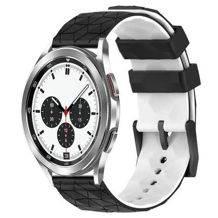 20mm Two-Tone Football Silicone Watch Band For Samsung