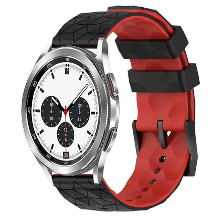 20mm Two-Tone Football Silicone Watch Band For Samsung