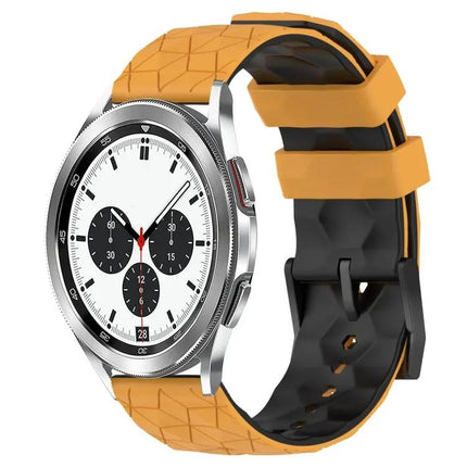 20mm Two-Tone Football Silicone Watch Band For Samsung