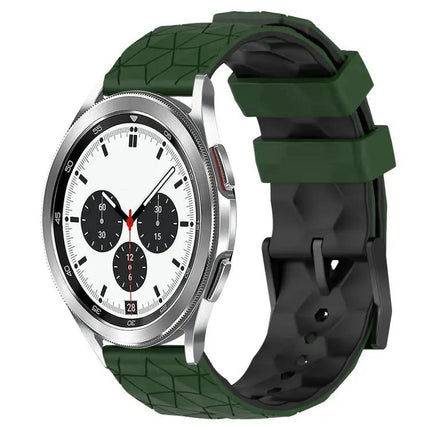 20mm Two-Tone Football Silicone Watch Band For Samsung