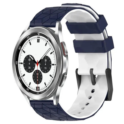20mm Two-Tone Football Silicone Watch Band For Samsung