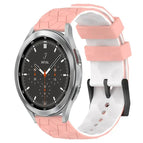 For Samsung  Galaxy Watch 4 Classic 46mm / Pink+White