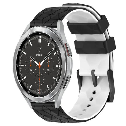 20mm Football Pattern Two-Tone Silicone Band For Samsung