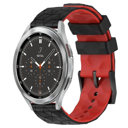 20mm Football Pattern Two-Tone Silicone Band For Samsung