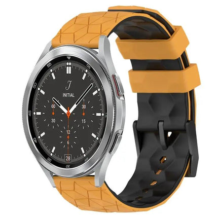 20mm Football Pattern Two-Tone Silicone Band For Samsung