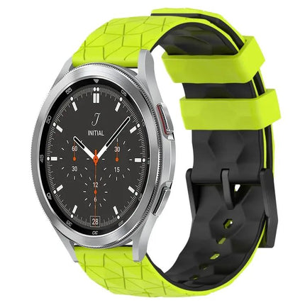 20mm Football Pattern Two-Tone Silicone Band For Samsung
