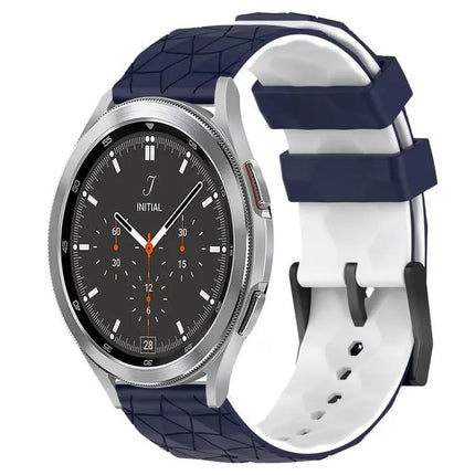 20mm Football Pattern Two-Tone Silicone Band For Samsung