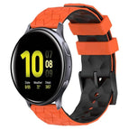 For Samsung Galaxy Watch Active 2 40mm / Orange+Black