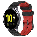 For Samsung Galaxy Watch Active 2 40mm / Black+Red