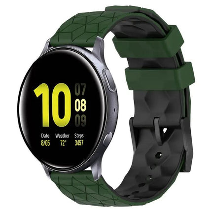 20mm Two-Tone Football Silicone Band For Galaxy 42/44mm