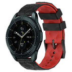 For Samsung Galaxy Watch 42mm / Black+Red