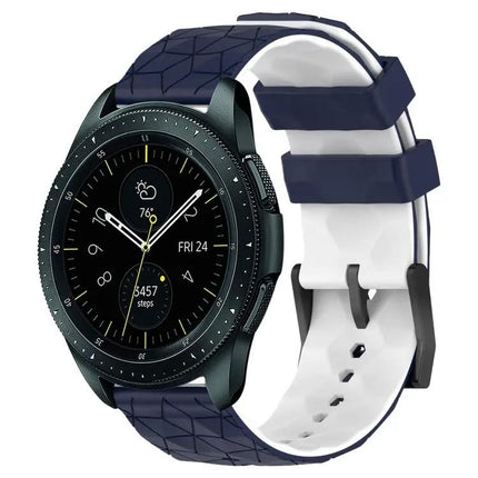 20mm Two-Tone Football Silicone Band For Galaxy 42/44mm