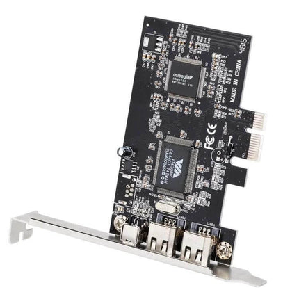 Firewire Expansion Card for Connecting Devices to Desktop PCs with dual IEEE 1394b ports and PCIe interface for legacy DV camcorder and camera transfers