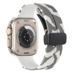 For Apple Watch Ultra 49mm / Camouflage White