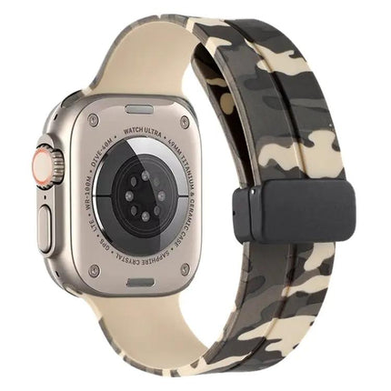 Camouflage Silicone Magnetic Clasp Band Apple Watch 49/45mm | Syndmart