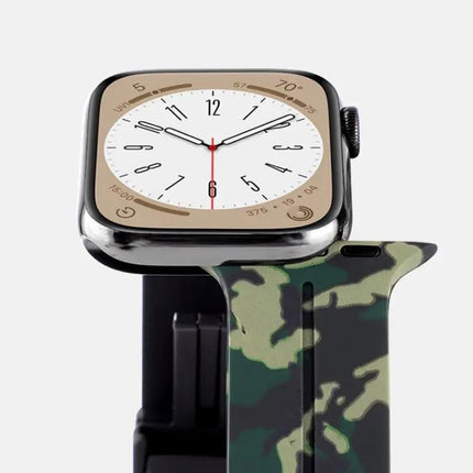 Camouflage Silicone Magnetic Clasp Band Apple Watch 49/45mm