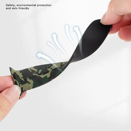 Camouflage Silicone Apple Watch Band 41mm Magnetic Clasp