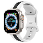 For Apple Watch Ultra 49mm / White+Black