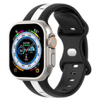 For Apple Watch Ultra 49mm / Black+White