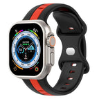 For Apple Watch Ultra 49mm / Black+Red