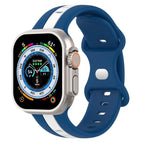 For Apple Watch Ultra 49mm / Blue+White