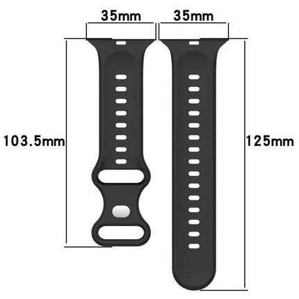 Two-Tone Silicone Watch Band For Apple Watch Ultra 49mm