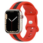For Apple Watch Series 8&7 45mm / Red+Black