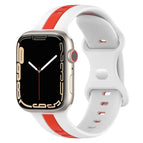 For Apple Watch Series 8&7 41mm / White+Red