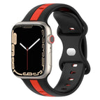 For Apple Watch Series 8&7 41mm / Black+Red