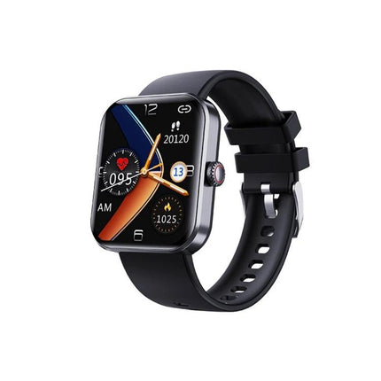 Daily Smart Watch for Health and Activity Tracking — sleek black fitness smartwatch showing heart rate, steps and sleep icons for daily wellness monitoring