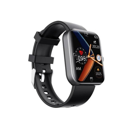 Daily Smart Watch for Health and Activity Tracking showing black smartwatch with heart rate, steps, and sleep icons on display