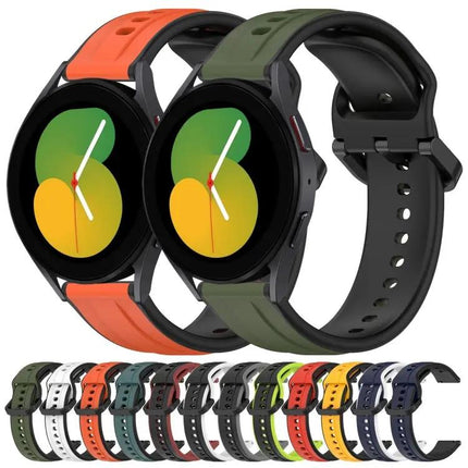 20mm Two-Color Convex Silicone Watch Band For Samsung