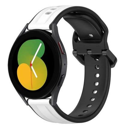 20mm Two-Color Silicone Watch Band For Galaxy Watch 40/45mm