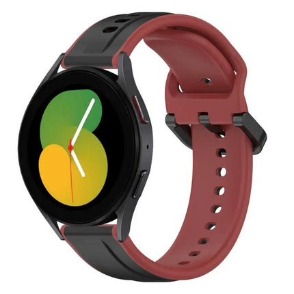 20mm Two-Color Silicone Watch Band For Galaxy Watch 40/45mm