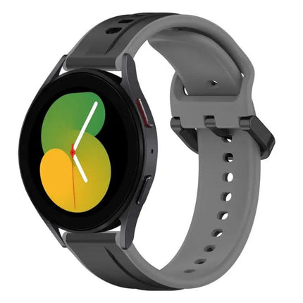 20mm Two-Color Silicone Watch Band For Galaxy Watch 40/45mm
